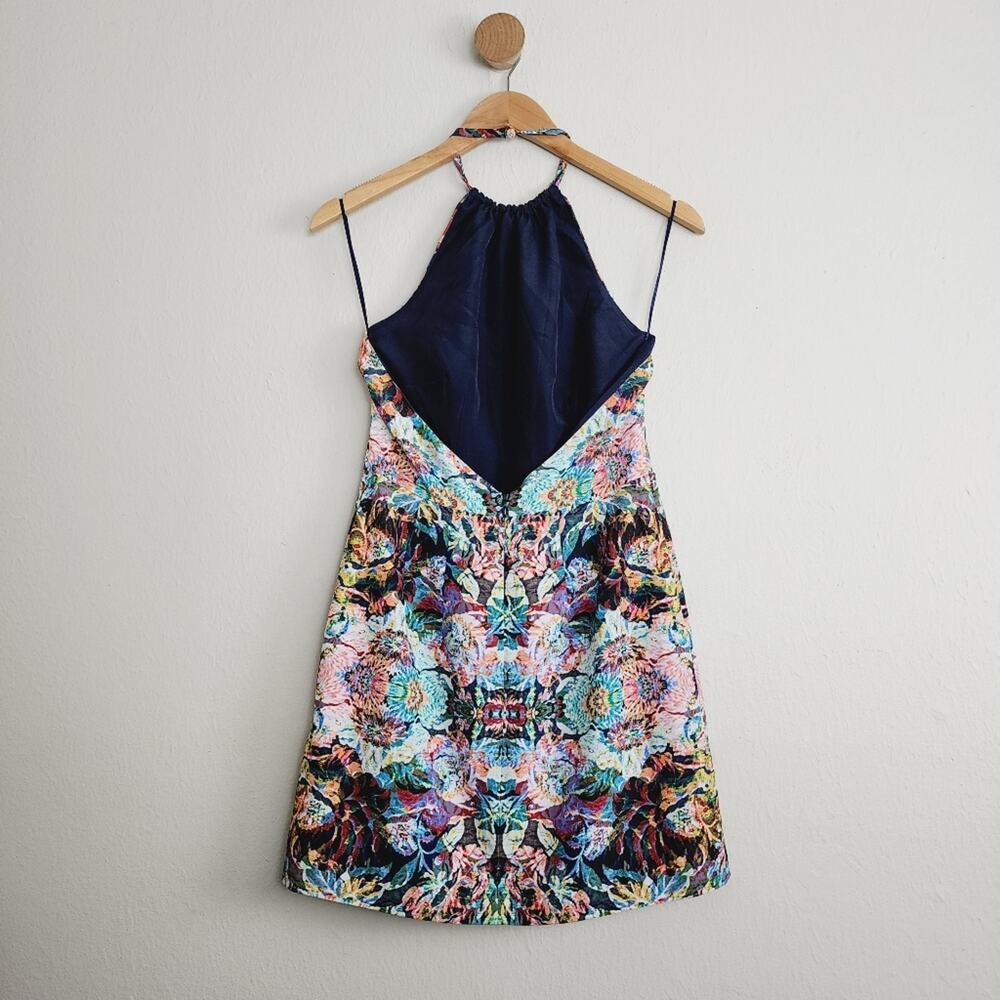 Keepsake The Label Like Rain Halter Floral Dress Open Back Watercolor M NWT - Picture 7 of 10